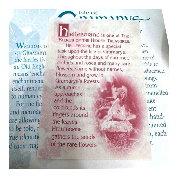 Helleborine Fairy Trinket Box Sitting On Mushroom Isle Gramarye Harmony Kingdom - Picture 3 of 10